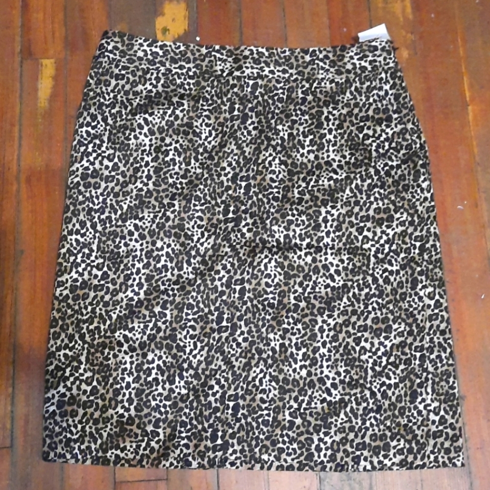 Willi Smith animal print pencil skirt